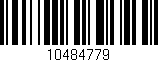 Código de barras (EAN, GTIN, SKU, ISBN): '10484779'