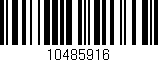 Código de barras (EAN, GTIN, SKU, ISBN): '10485916'