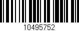 Código de barras (EAN, GTIN, SKU, ISBN): '10495752'