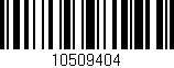 Código de barras (EAN, GTIN, SKU, ISBN): '10509404'