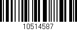 Código de barras (EAN, GTIN, SKU, ISBN): '10514587'