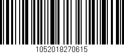 Código de barras (EAN, GTIN, SKU, ISBN): '1052018270615'