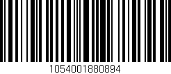 Código de barras (EAN, GTIN, SKU, ISBN): '1054001880894'