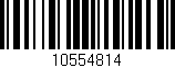 Código de barras (EAN, GTIN, SKU, ISBN): '10554814'