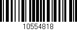 Código de barras (EAN, GTIN, SKU, ISBN): '10554818'