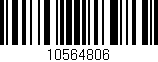 Código de barras (EAN, GTIN, SKU, ISBN): '10564806'