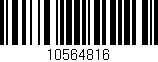 Código de barras (EAN, GTIN, SKU, ISBN): '10564816'