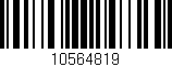 Código de barras (EAN, GTIN, SKU, ISBN): '10564819'