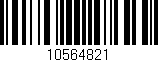 Código de barras (EAN, GTIN, SKU, ISBN): '10564821'