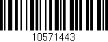 Código de barras (EAN, GTIN, SKU, ISBN): '10571443'