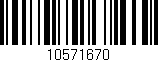 Código de barras (EAN, GTIN, SKU, ISBN): '10571670'