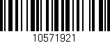 Código de barras (EAN, GTIN, SKU, ISBN): '10571921'