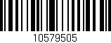 Código de barras (EAN, GTIN, SKU, ISBN): '10579505'