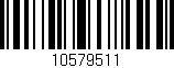 Código de barras (EAN, GTIN, SKU, ISBN): '10579511'