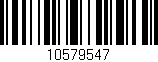 Código de barras (EAN, GTIN, SKU, ISBN): '10579547'