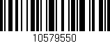 Código de barras (EAN, GTIN, SKU, ISBN): '10579550'