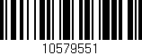 Código de barras (EAN, GTIN, SKU, ISBN): '10579551'
