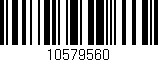 Código de barras (EAN, GTIN, SKU, ISBN): '10579560'