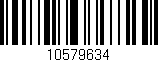 Código de barras (EAN, GTIN, SKU, ISBN): '10579634'