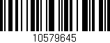 Código de barras (EAN, GTIN, SKU, ISBN): '10579645'