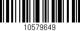 Código de barras (EAN, GTIN, SKU, ISBN): '10579649'