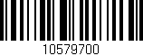 Código de barras (EAN, GTIN, SKU, ISBN): '10579700'