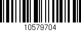 Código de barras (EAN, GTIN, SKU, ISBN): '10579704'