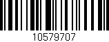 Código de barras (EAN, GTIN, SKU, ISBN): '10579707'