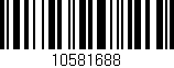 Código de barras (EAN, GTIN, SKU, ISBN): '10581688'