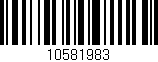 Código de barras (EAN, GTIN, SKU, ISBN): '10581983'