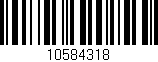 Código de barras (EAN, GTIN, SKU, ISBN): '10584318'