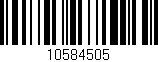Código de barras (EAN, GTIN, SKU, ISBN): '10584505'