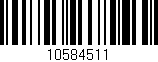 Código de barras (EAN, GTIN, SKU, ISBN): '10584511'
