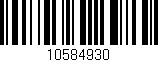 Código de barras (EAN, GTIN, SKU, ISBN): '10584930'