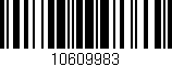 Código de barras (EAN, GTIN, SKU, ISBN): '10609983'