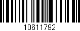Código de barras (EAN, GTIN, SKU, ISBN): '10611792'
