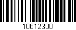 Código de barras (EAN, GTIN, SKU, ISBN): '10612300'