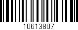 Código de barras (EAN, GTIN, SKU, ISBN): '10613807'