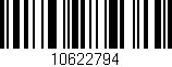 Código de barras (EAN, GTIN, SKU, ISBN): '10622794'