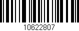 Código de barras (EAN, GTIN, SKU, ISBN): '10622807'