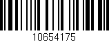 Código de barras (EAN, GTIN, SKU, ISBN): '10654175'