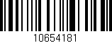 Código de barras (EAN, GTIN, SKU, ISBN): '10654181'
