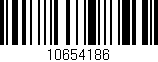 Código de barras (EAN, GTIN, SKU, ISBN): '10654186'