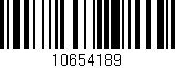 Código de barras (EAN, GTIN, SKU, ISBN): '10654189'