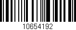 Código de barras (EAN, GTIN, SKU, ISBN): '10654192'