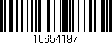Código de barras (EAN, GTIN, SKU, ISBN): '10654197'