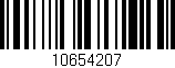 Código de barras (EAN, GTIN, SKU, ISBN): '10654207'