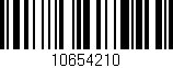 Código de barras (EAN, GTIN, SKU, ISBN): '10654210'