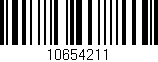 Código de barras (EAN, GTIN, SKU, ISBN): '10654211'