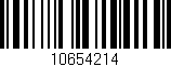 Código de barras (EAN, GTIN, SKU, ISBN): '10654214'